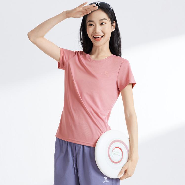 骆驼 【速干】夏季半袖运动健身冰爽透气上衣短袖t恤男士女士情侣款