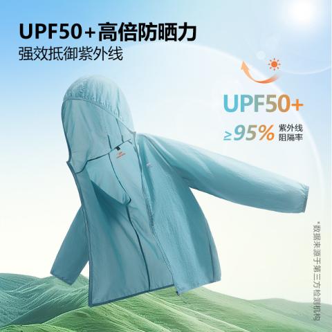 德尔惠 【冰感轻薄】防晒衣男士夏季亲肤透气上衣青少年简约百搭连帽外套 图片 5