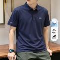 德尔惠 【无痕亲肤】夏季男士翻领POLO衫短袖透气百搭清爽冰丝T恤衫 图片 1