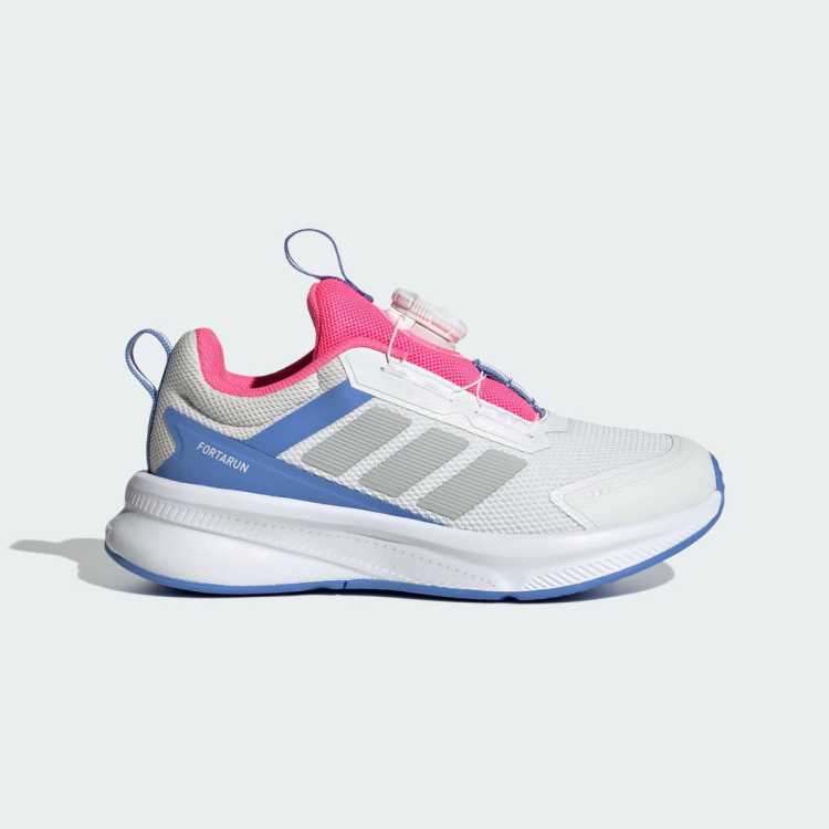 adidas FortaRun 4.0女中大童休闲鞋旋转扣童鞋