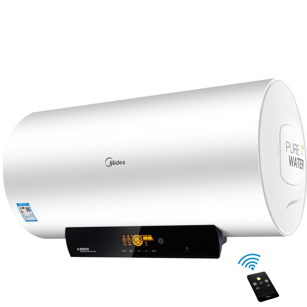 美的midea热水器直发货 f8021-j3(hey) 美的电热水器80升家用 储水式