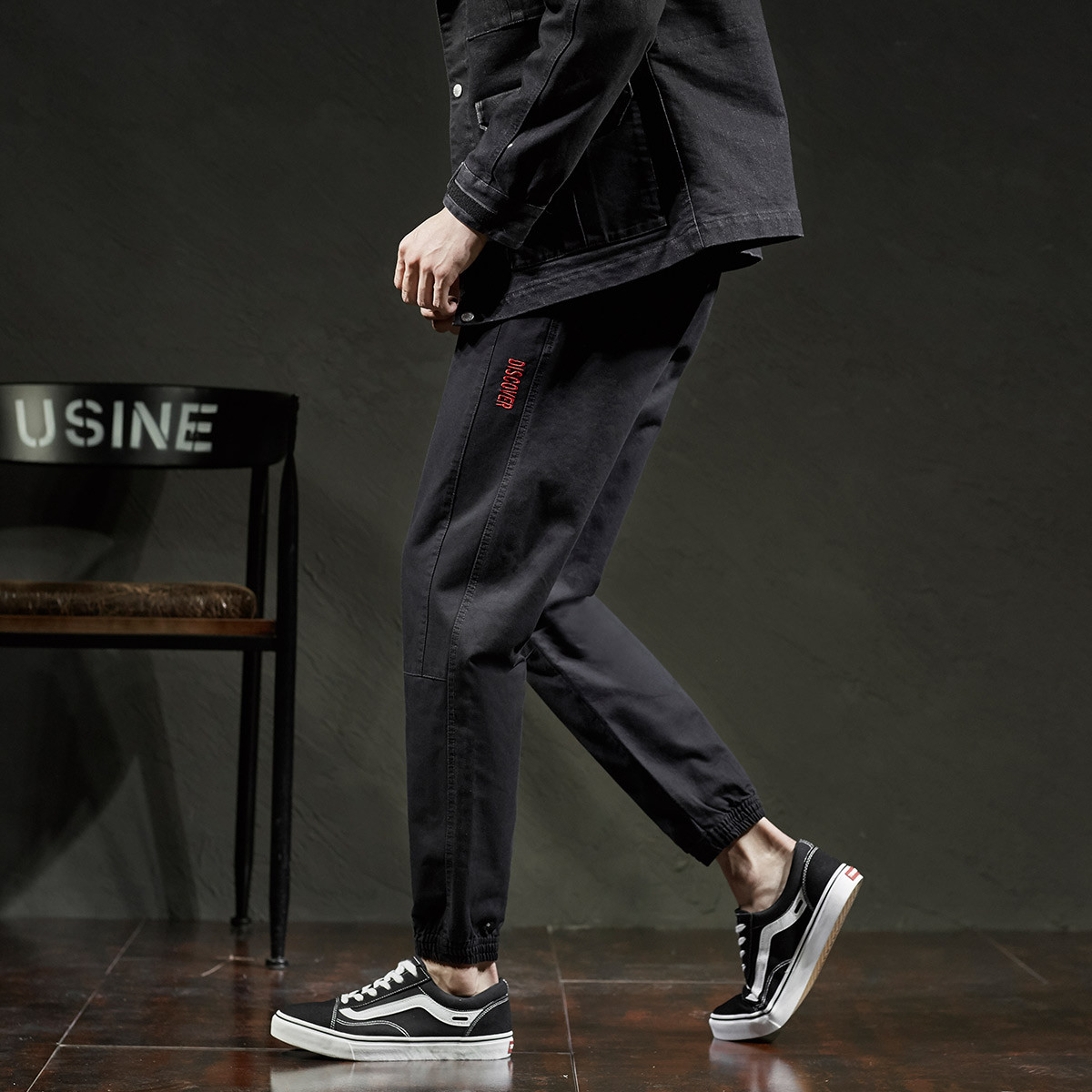 工装裤子男束脚裤秋冬休闲长裤男士运动潮流男裤子休闲