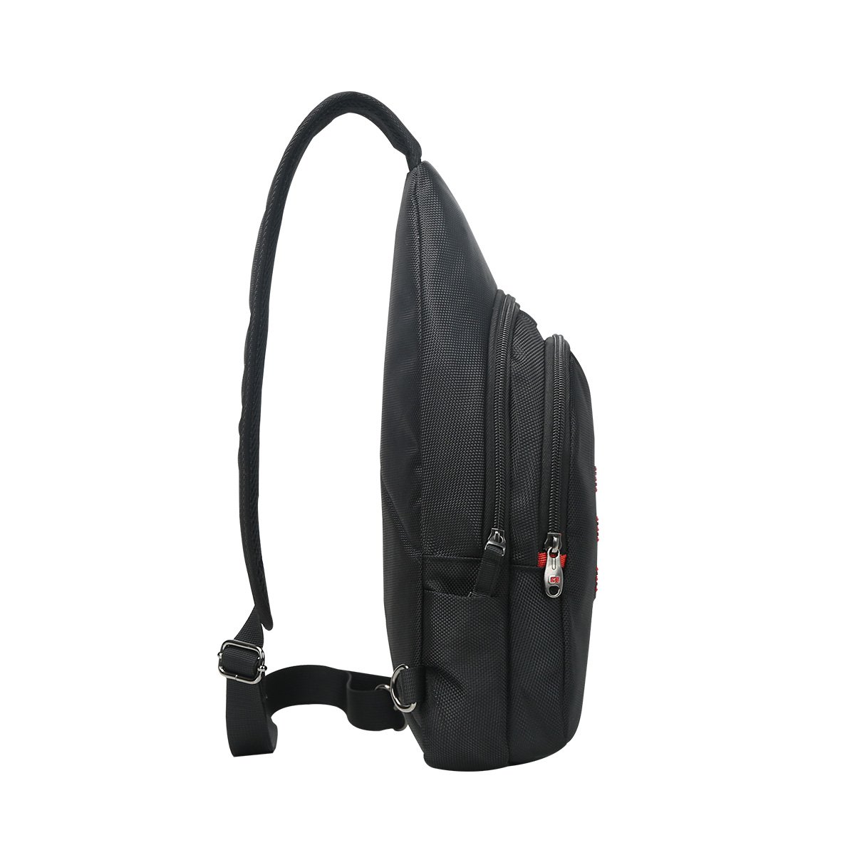 swissgem时尚包包专场 时尚休闲防盗扣男式单肩包斜挎包胸包