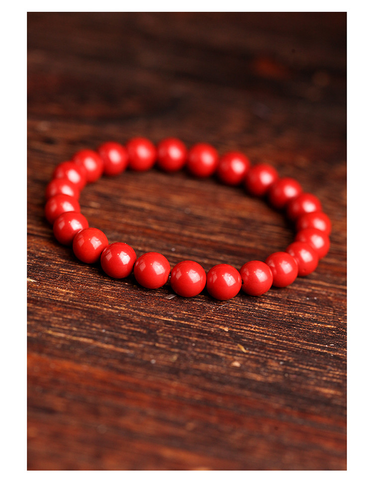 【附证书】帝王砂手串8mm牛年本命年朱砂手链男女款手饰节日礼