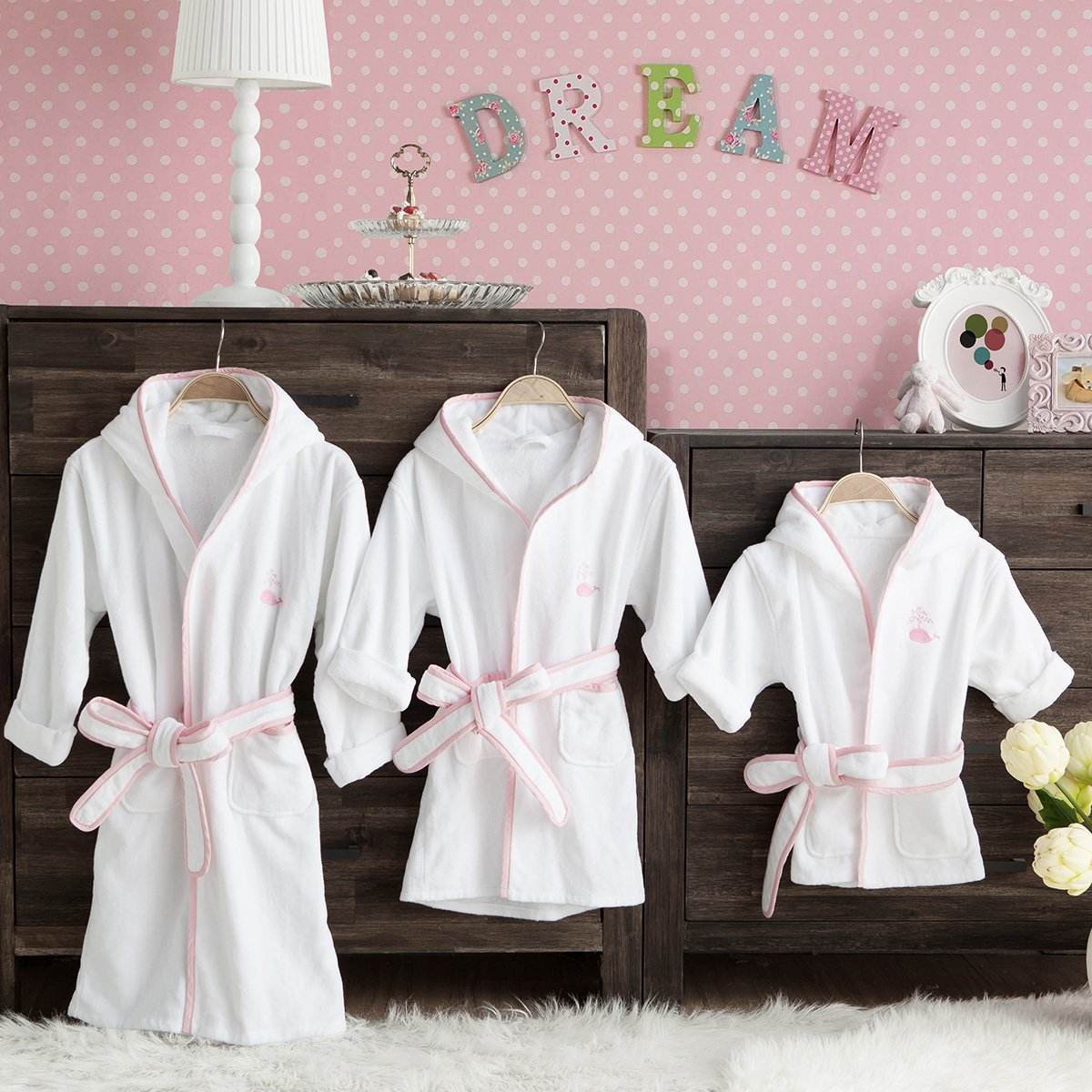 五星级酒店鲸鱼宝宝系列儿童浴衣全棉割绒柔软吸水舒适透气浴袍