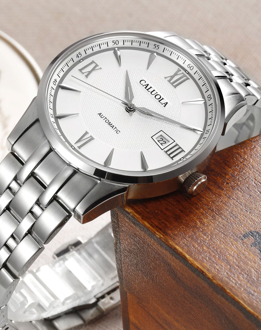 卡罗莱 休闲商务男表全自动机械表