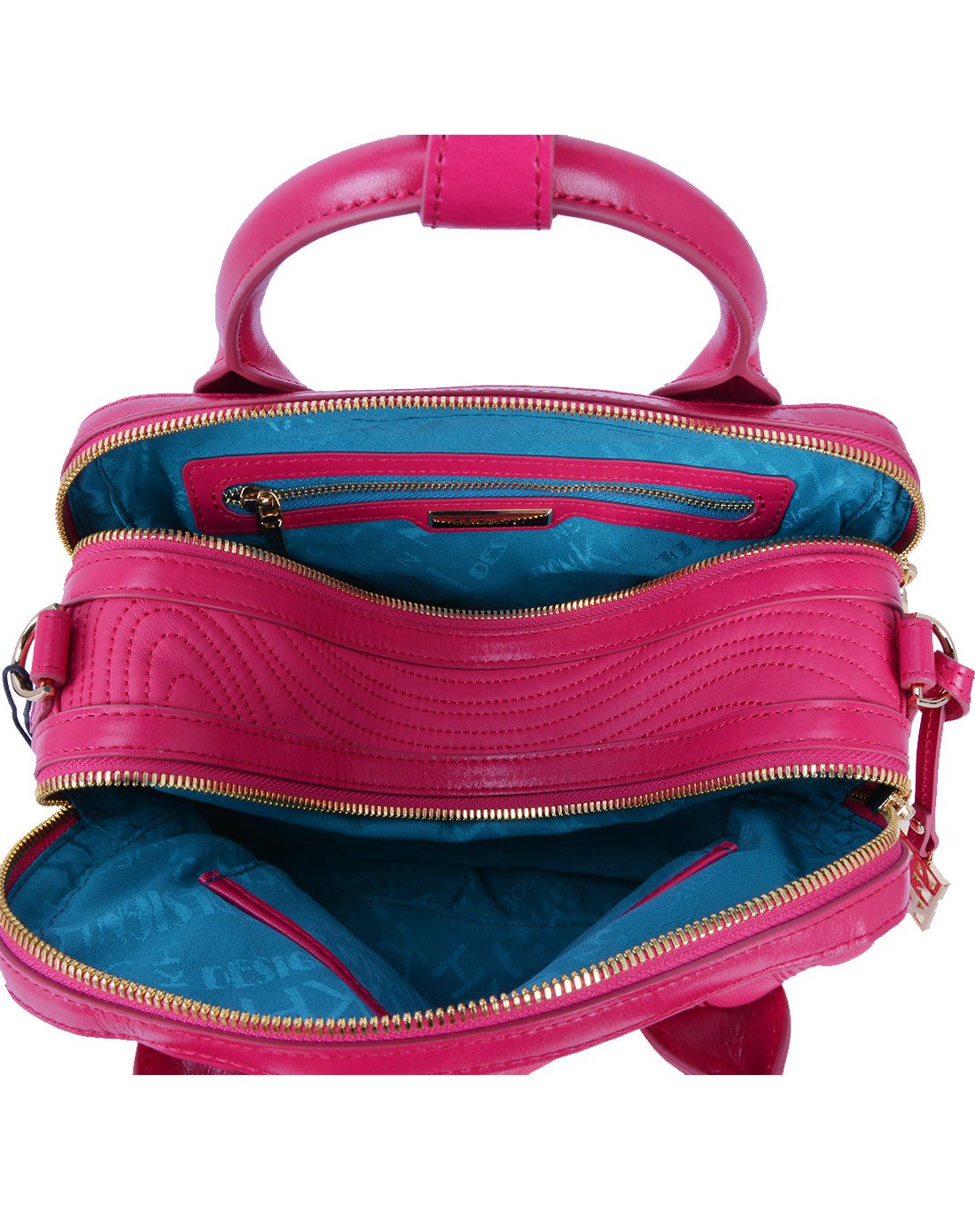 kh design明治女包时尚真皮精致刺绣手提包单肩包