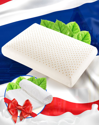 paratex泰国进口天然乳胶面包枕 送换洗枕套 枕头 乳胶枕