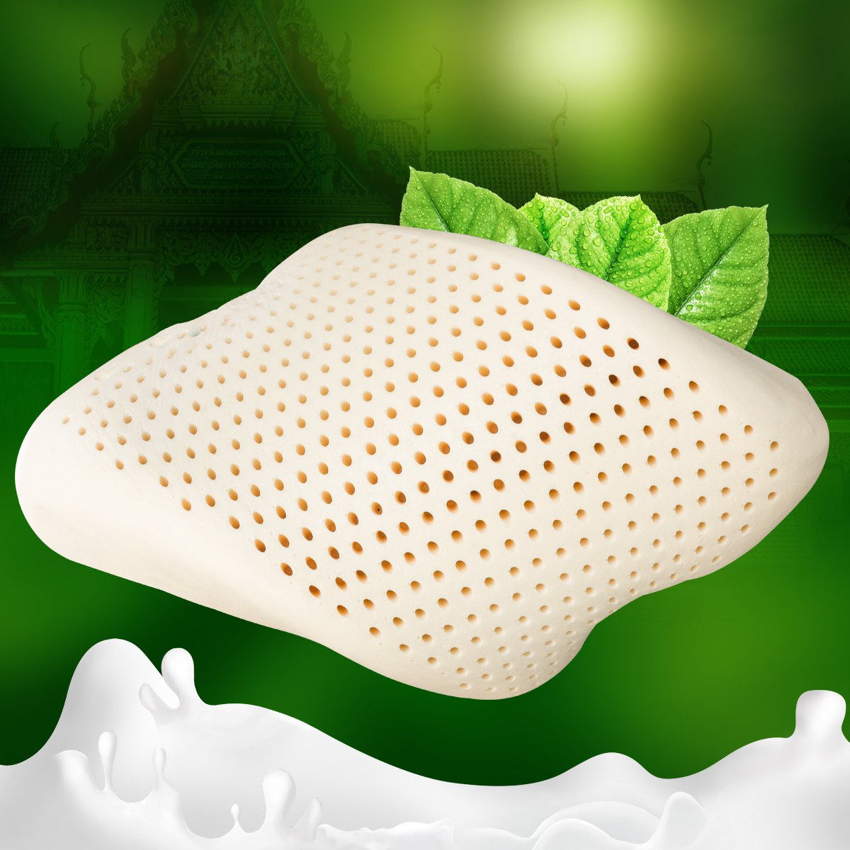 泰国进口天然乳胶女款面包枕 枕头 乳胶枕