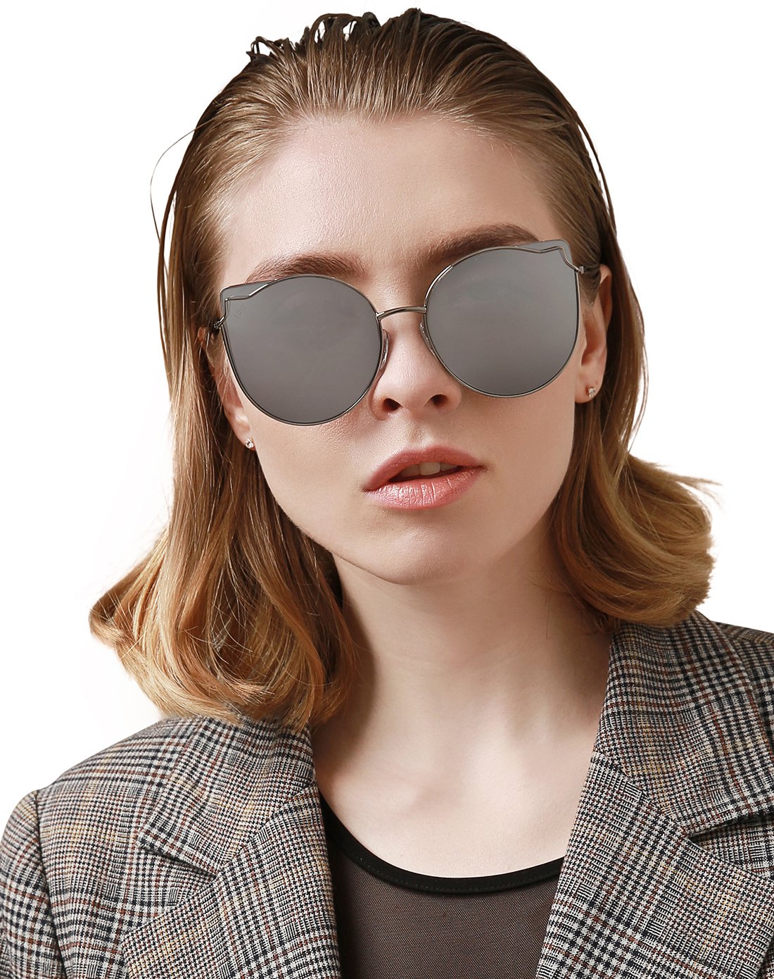 【郭碧婷明星同款】loho新款太阳镜明星同款女士猫眼优雅眼镜时尚潮人