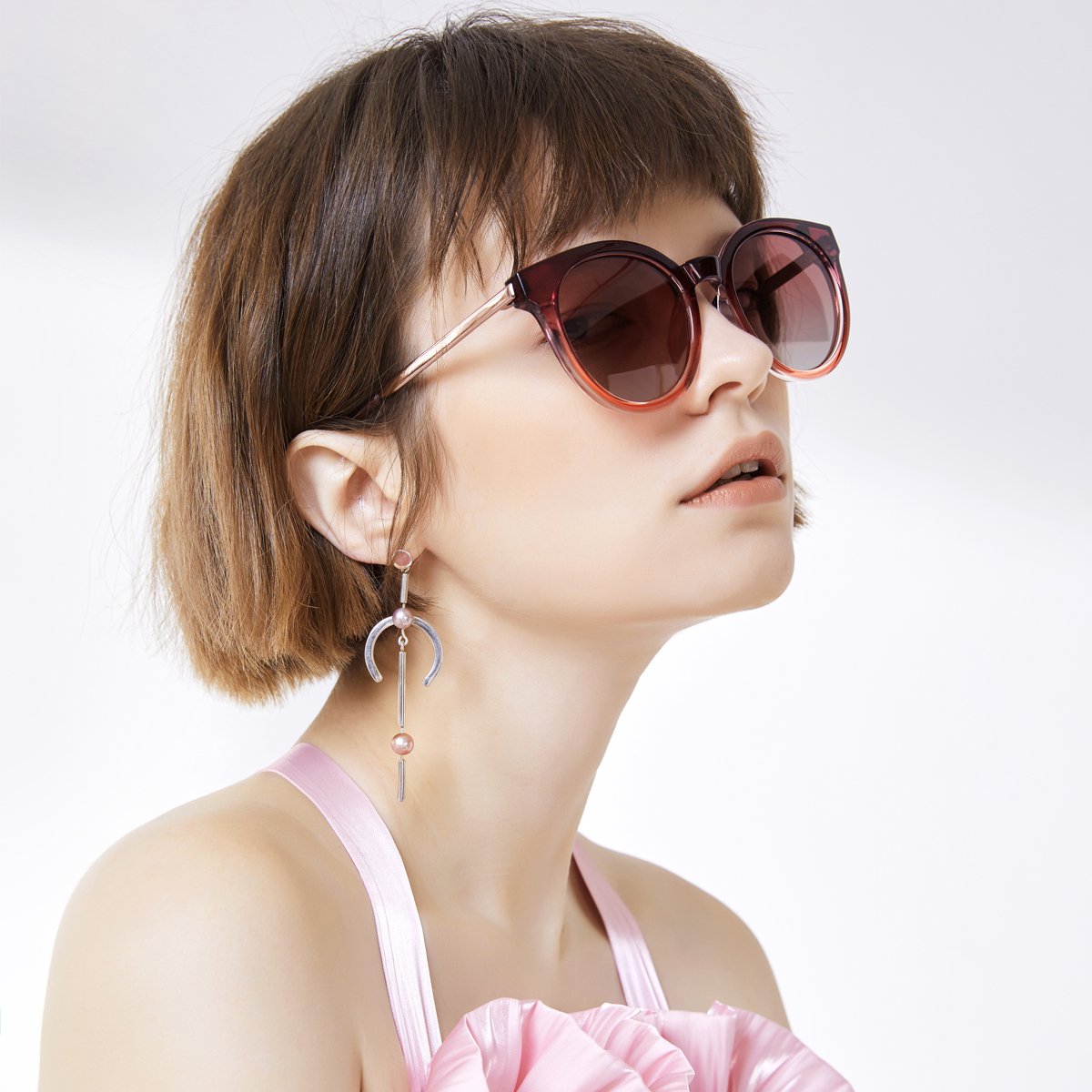 眼镜生活loho太阳镜2018新款潮个性时尚墨镜女士圆脸大框复古太阳镜