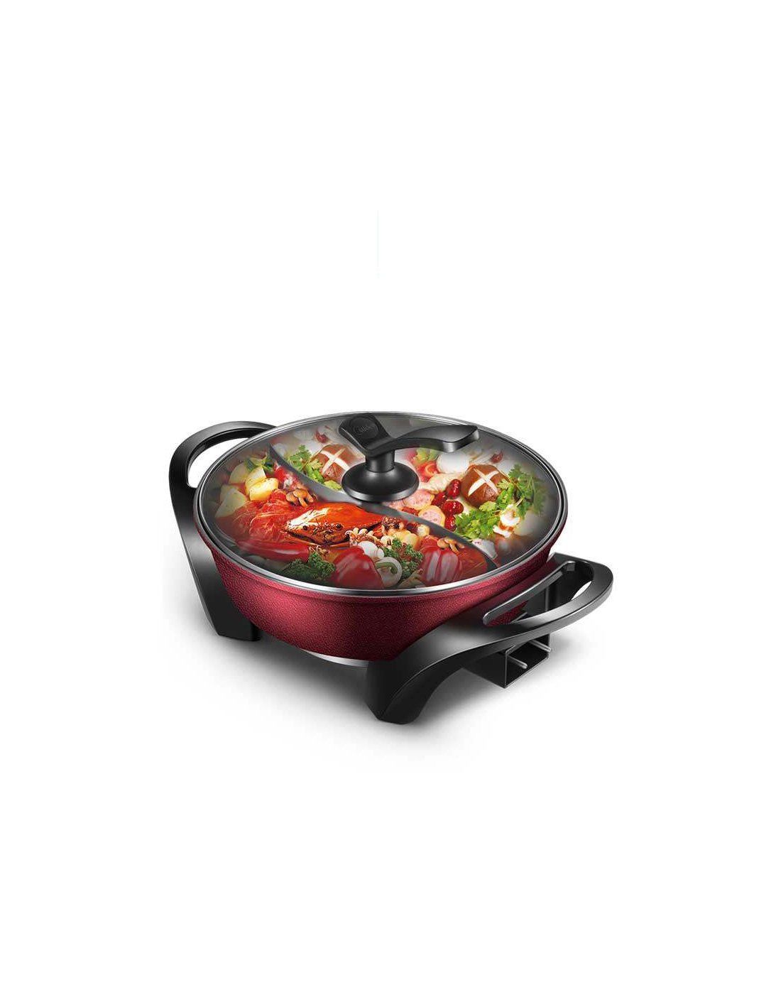 midea/美的 mc-wlhn32a鸳鸯电火锅韩式多功能家用不粘锅一体 多功能