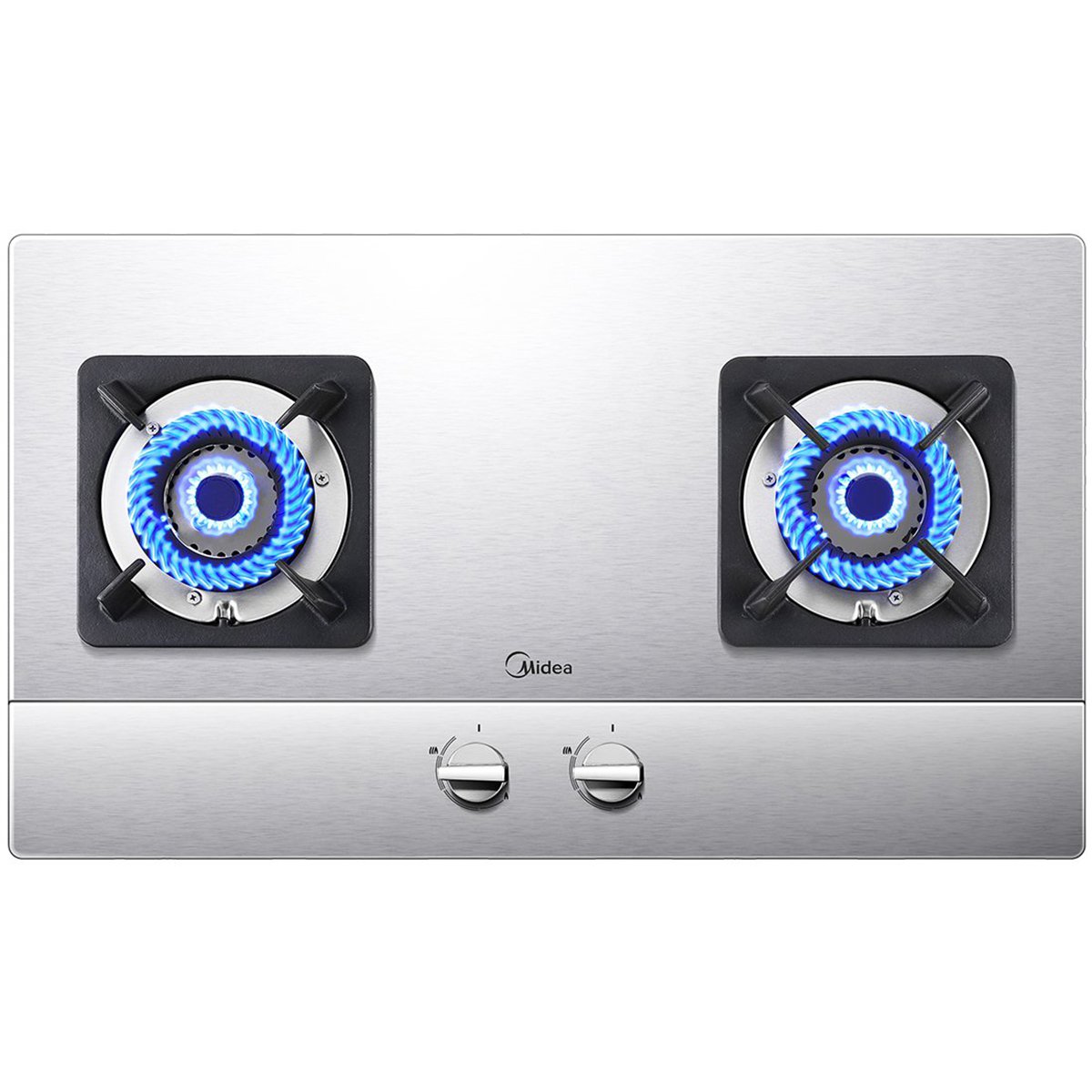 midea/美的 q216嵌入式不锈钢双灶台式灶家用燃气灶 煤气灶具