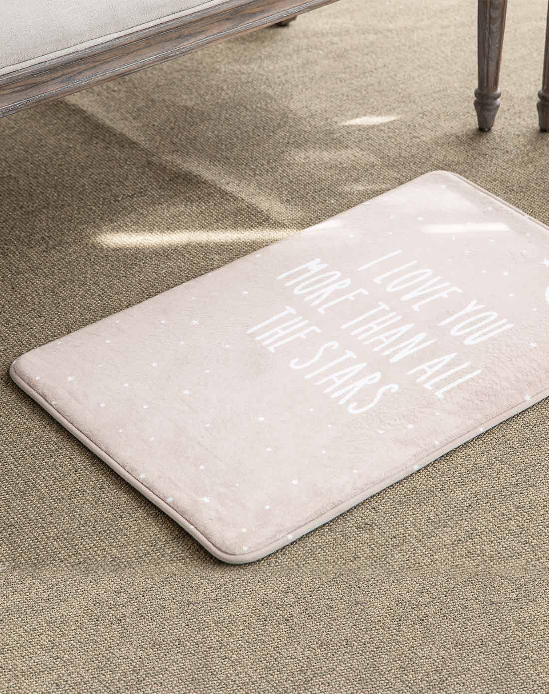 纳尼亚法兰绒防滑地垫50x80cm