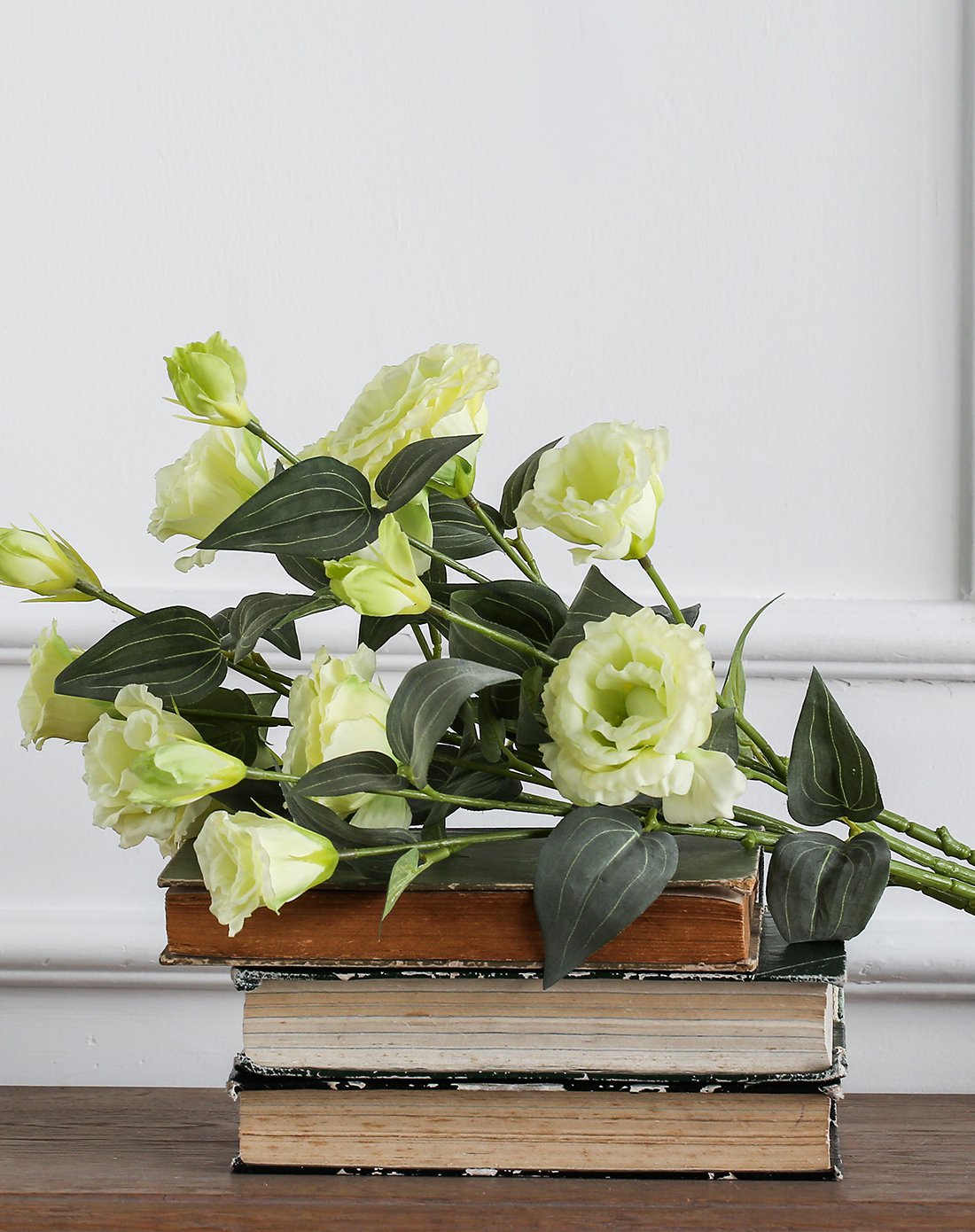 米达大号花瓶 10支浅绿色桔梗花