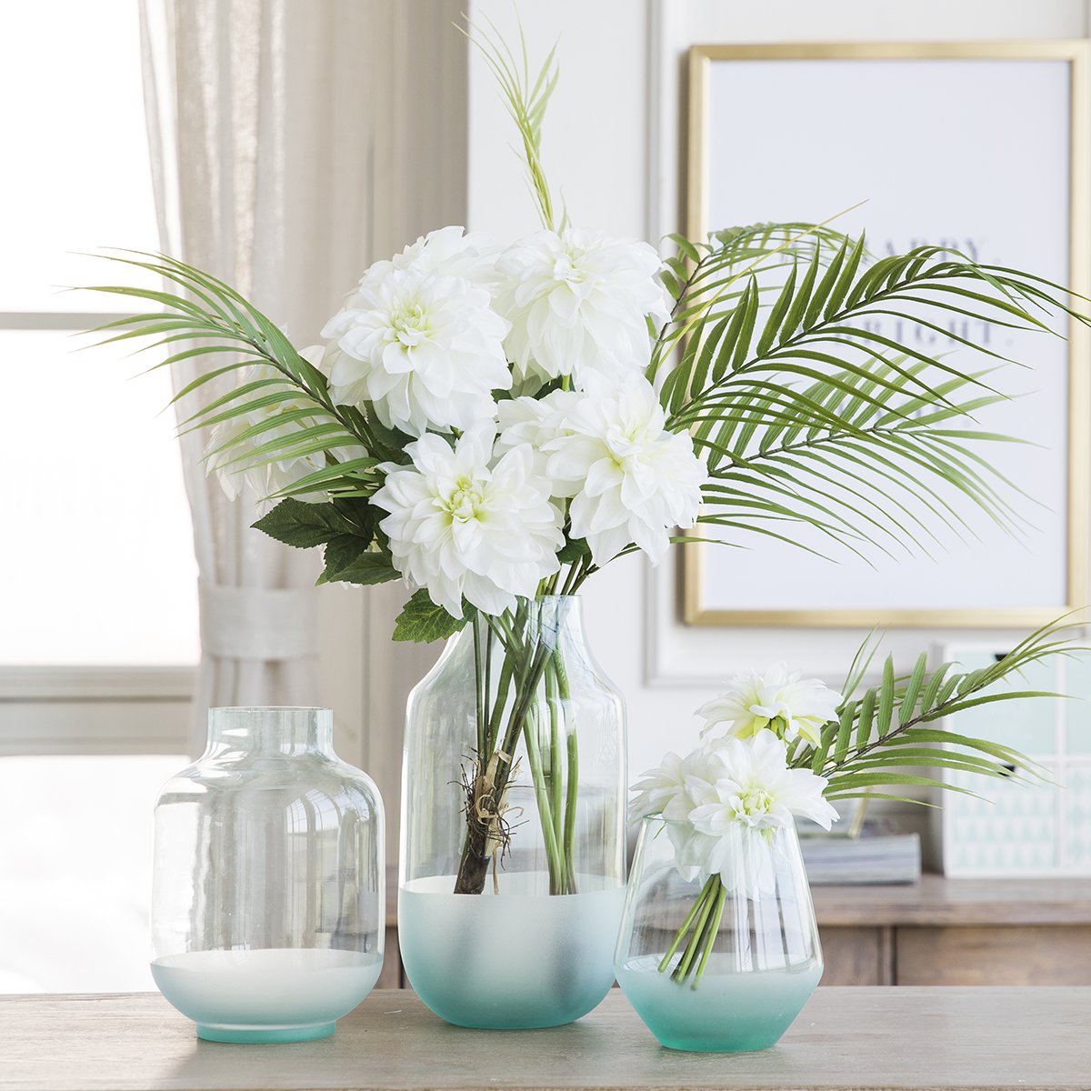 ins北欧小清新绢花假花仿真花客厅花瓶室内装饰摆设餐桌花艺摆件