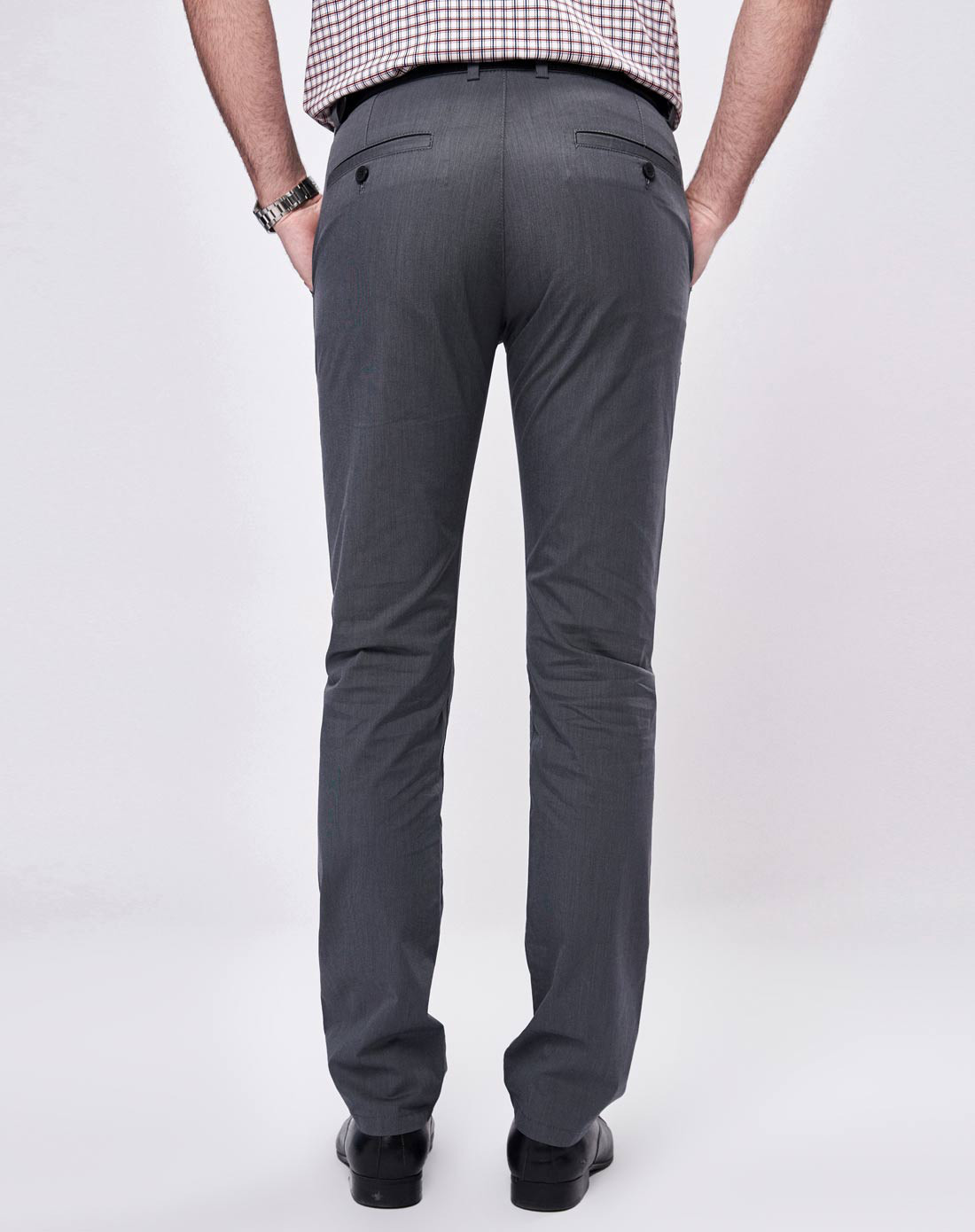 雅戈尔男士休闲系列修身休闲裤