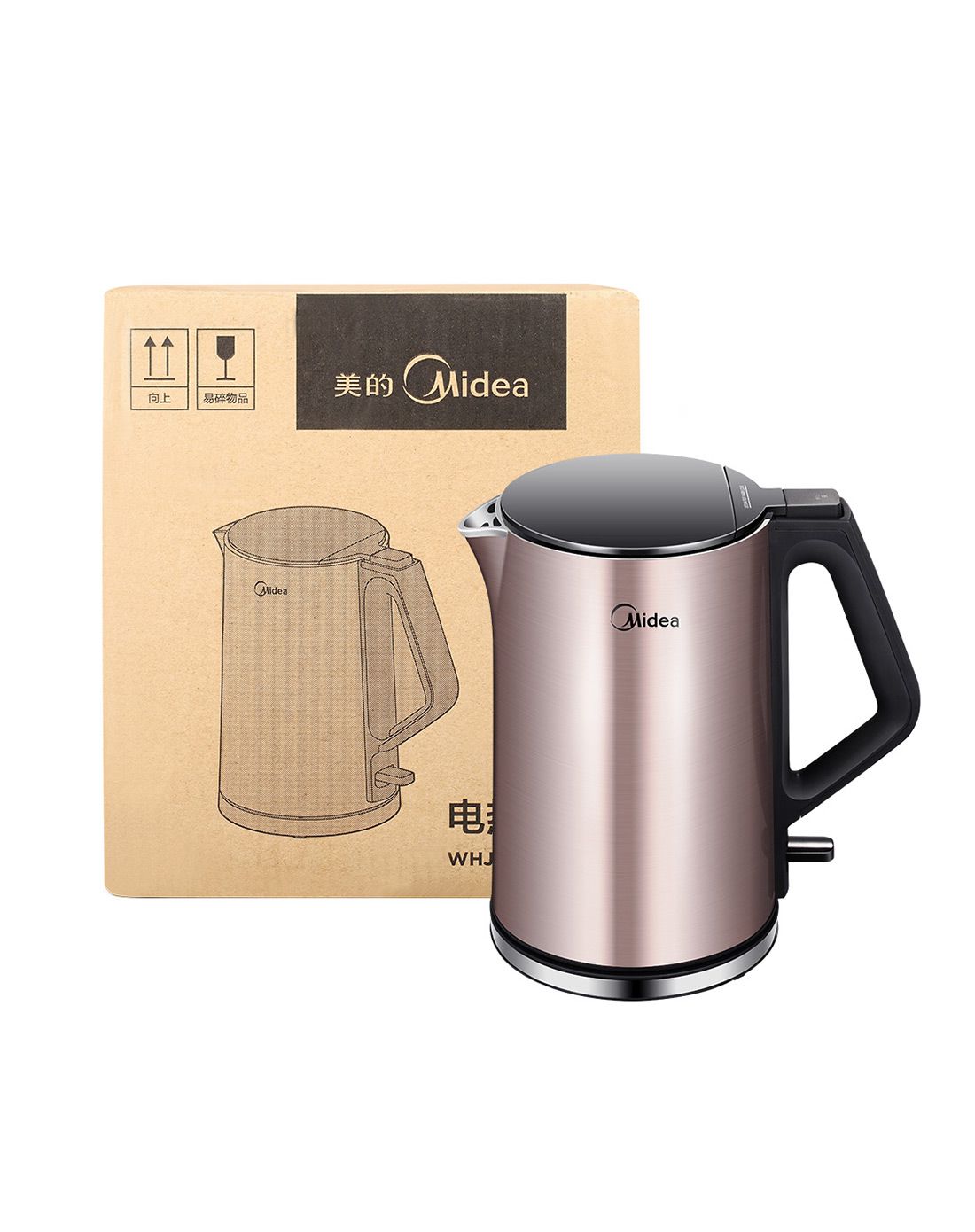 美的家用保温防烫电热水壶1.5l
