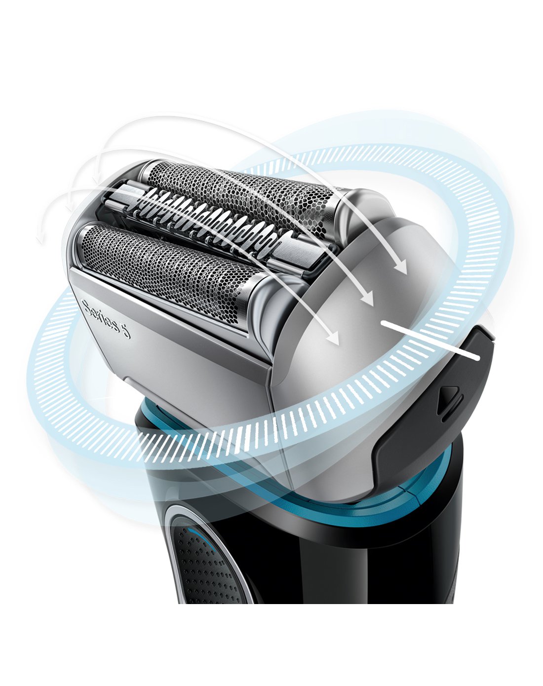 博朗5系5197cc德国进口8方向灵动贴面自动清洁中心电动剃须刀