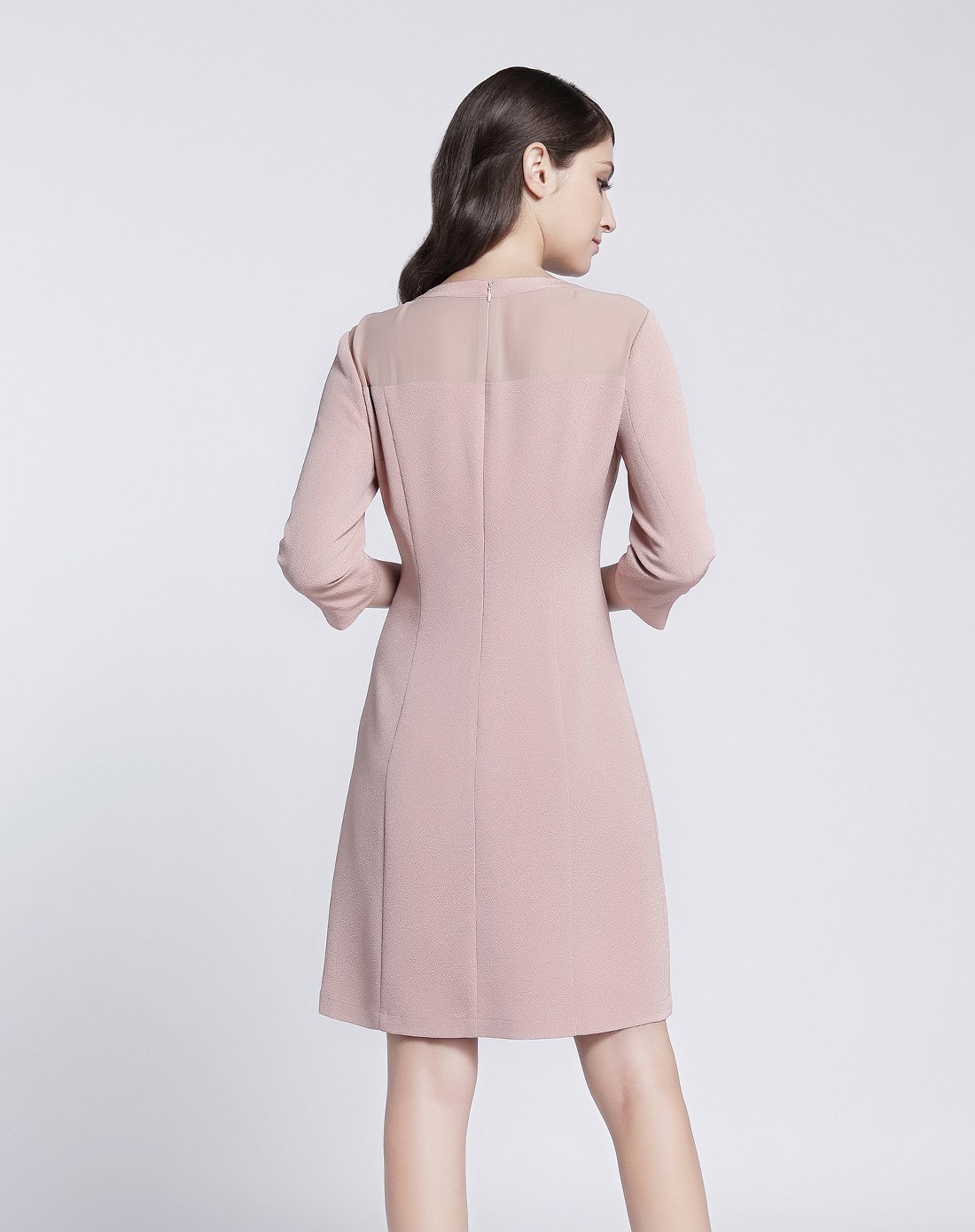 奥莎尼oceane女装专场 奥莎尼手工钉珠镂空连衣裙