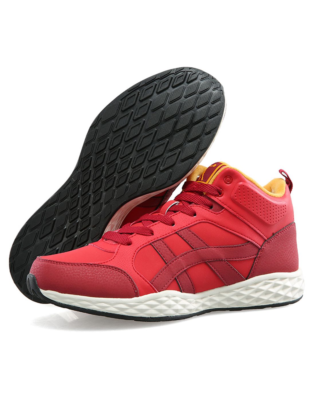 乔丹&鸿星尔克&匹克男女运动鞋男款暗红/乔丹红棉鞋xm3551352暗红