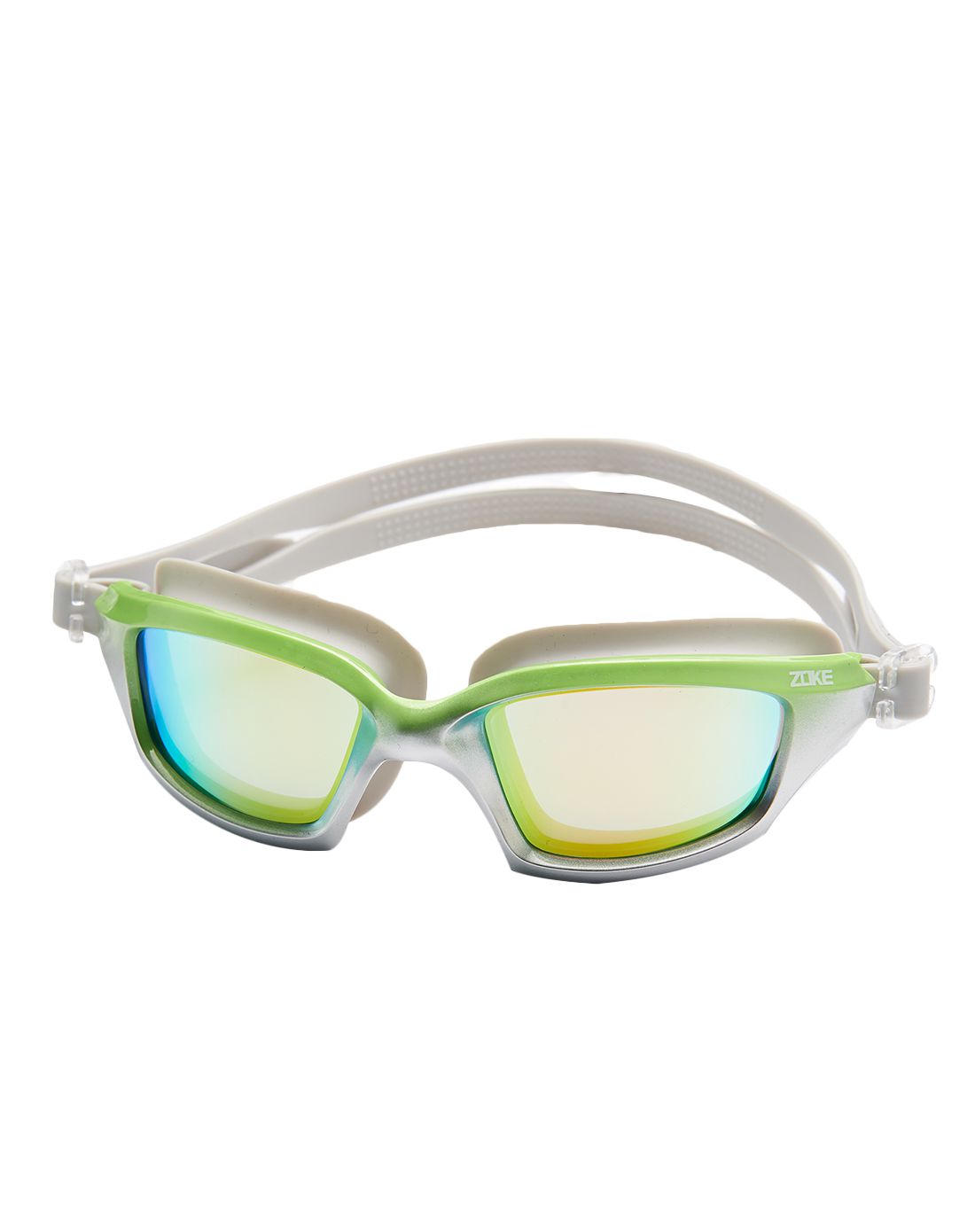 洲克不勒眼防紫外线草绿色均码炫彩泳镜