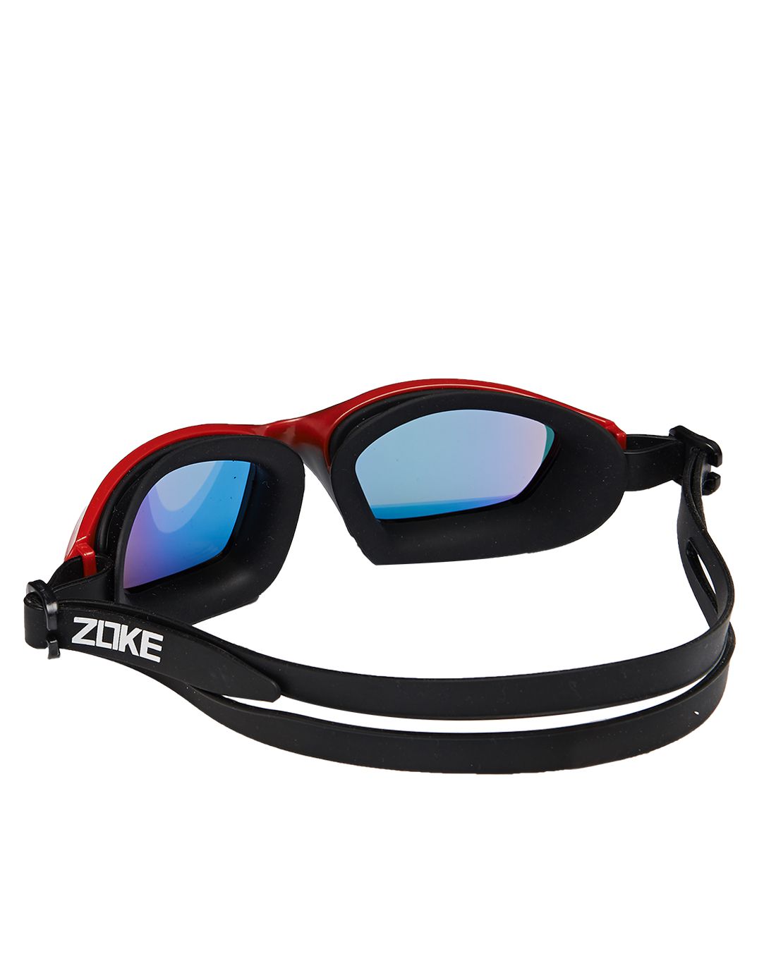 洲克不勒眼防紫外线红色均码炫彩泳镜