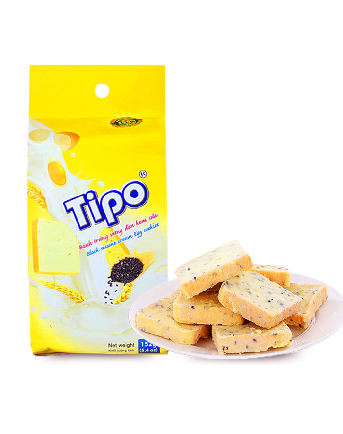 丰灵tipo面包干(牛奶芝麻味)152g