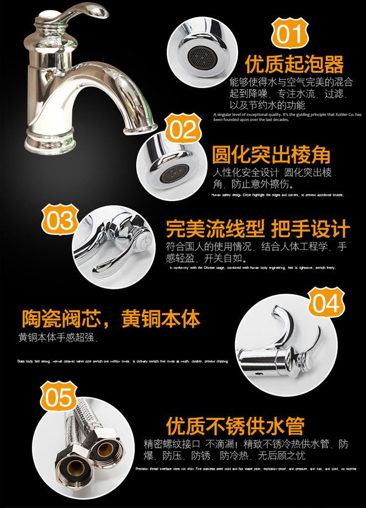 科勒菲尔法斯单把脸盆龙头