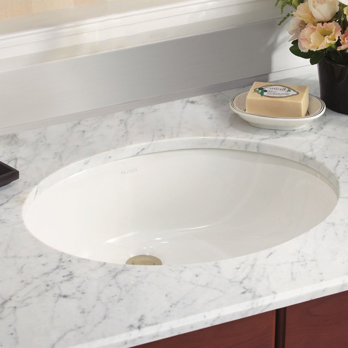 卫浴智能专场直发货kohler科勒台盆 卡斯登嵌入式圆形台盆陶瓷洗脸盆