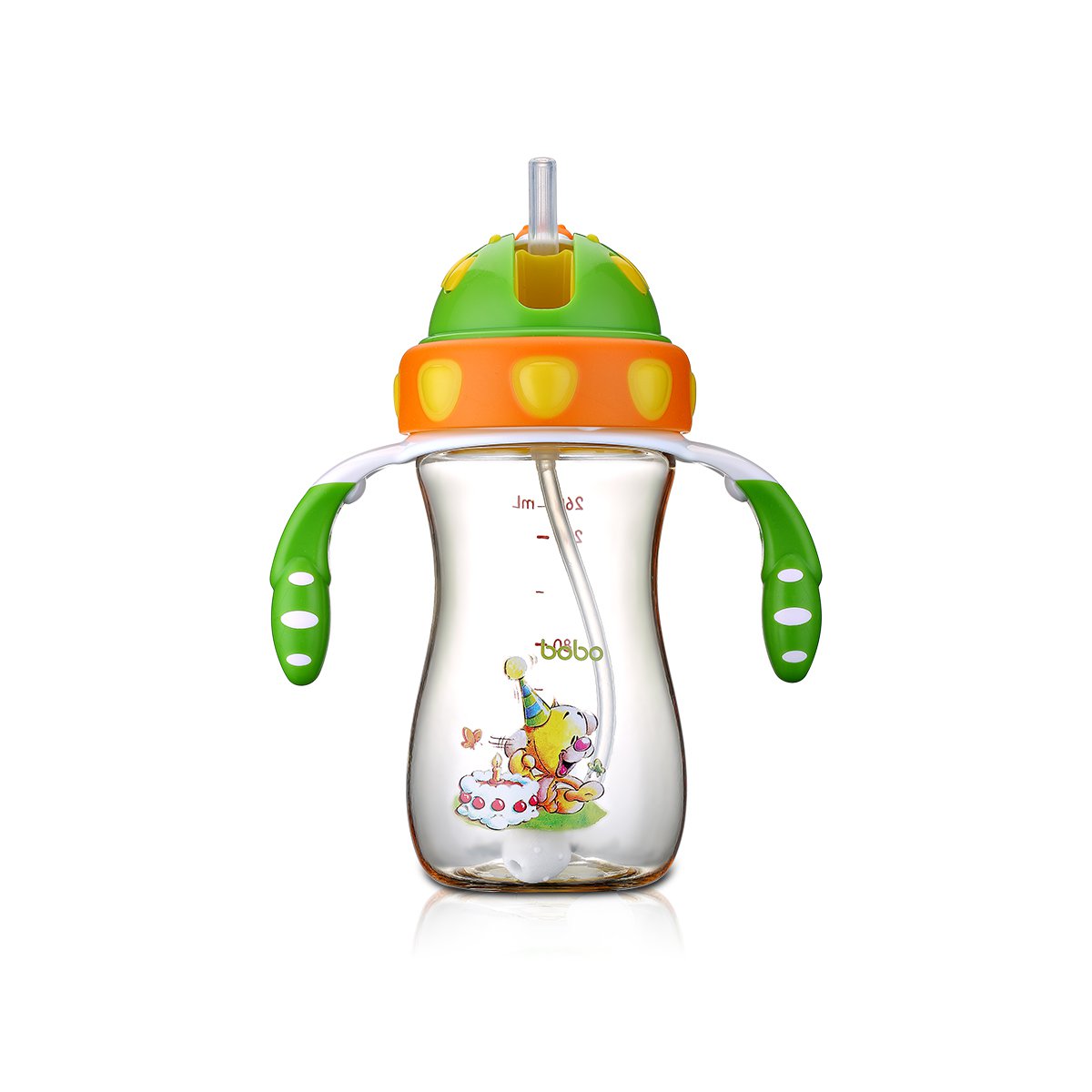 bobo/乐儿宝-儿童水杯 婴儿吸管杯 宝宝学饮杯 ppsu吸管水杯 一瓶两用