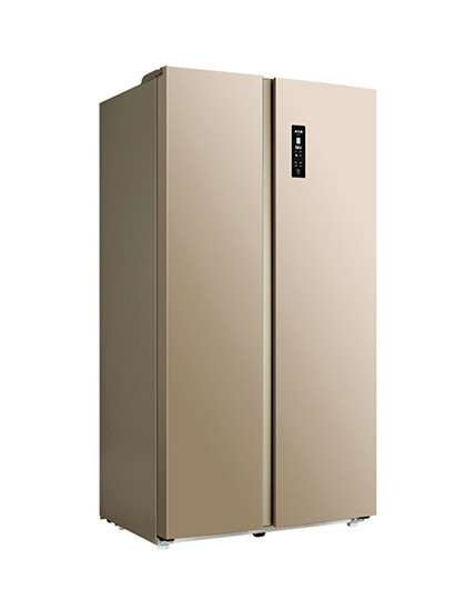 【纤薄机身】551l风冷变频对开门冰箱美菱雅典娜系列 变频压缩机十年