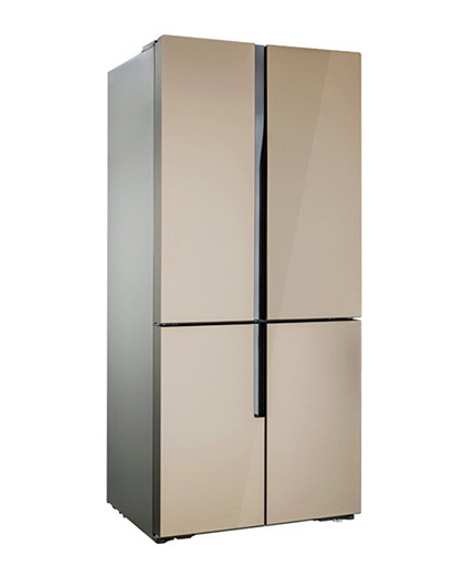 【浪漫金棕】520l变频风冷无霜十字冰箱美菱chiq智能系列 变频压缩机