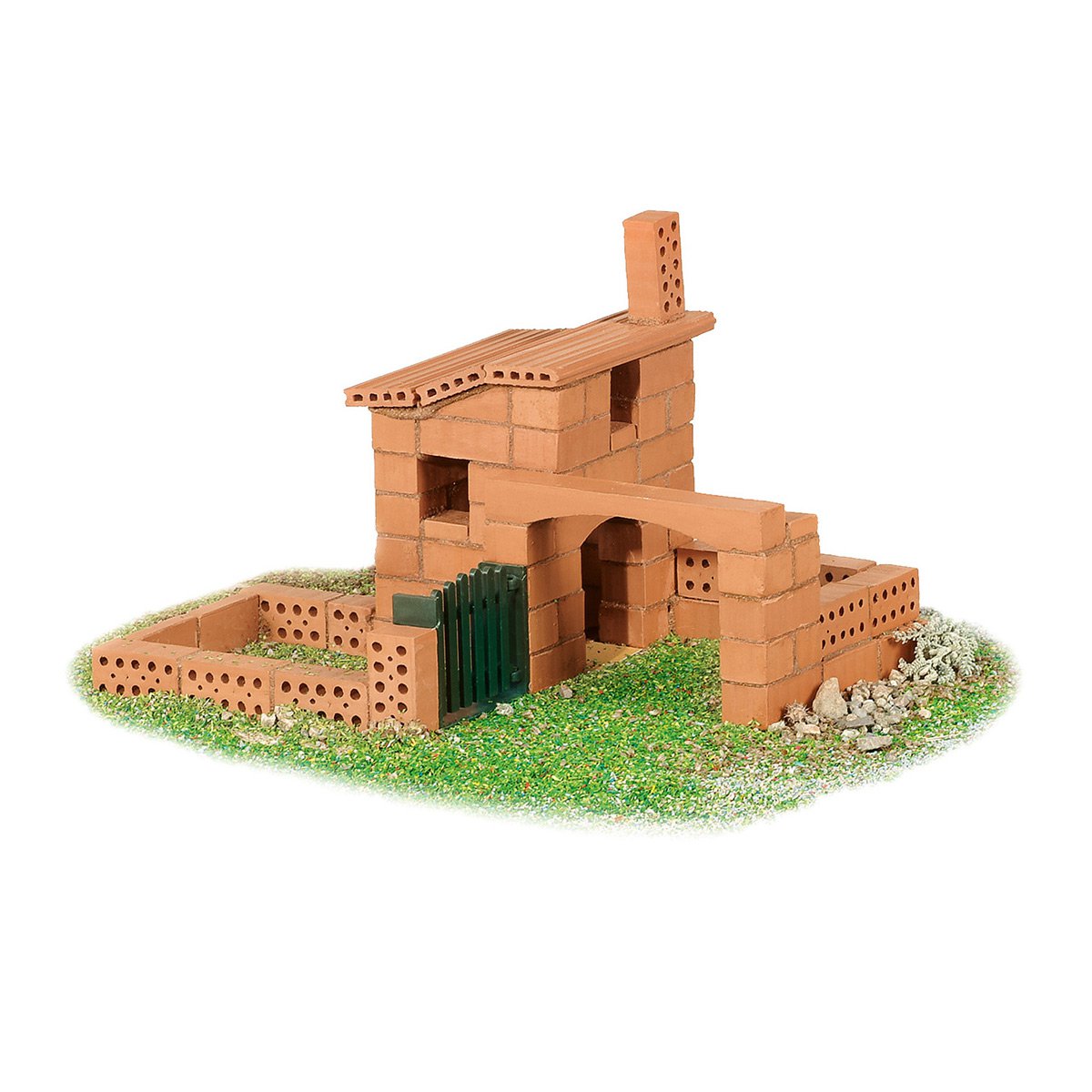 德国进口 手工diy搭建小屋建筑模型 法兰克福别墅2合1