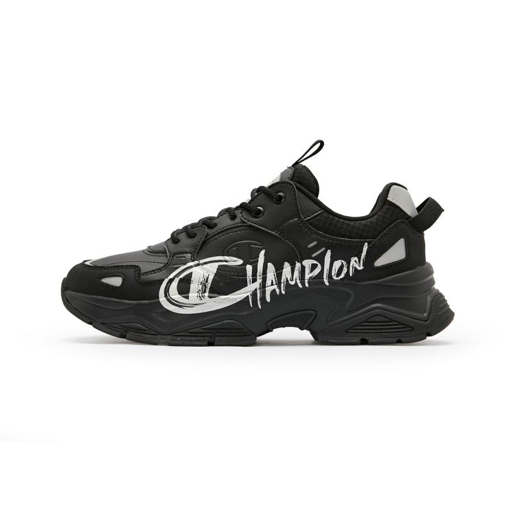 Champion 【品牌直营】春潮流女休闲运动鞋champ 19 Street In Black