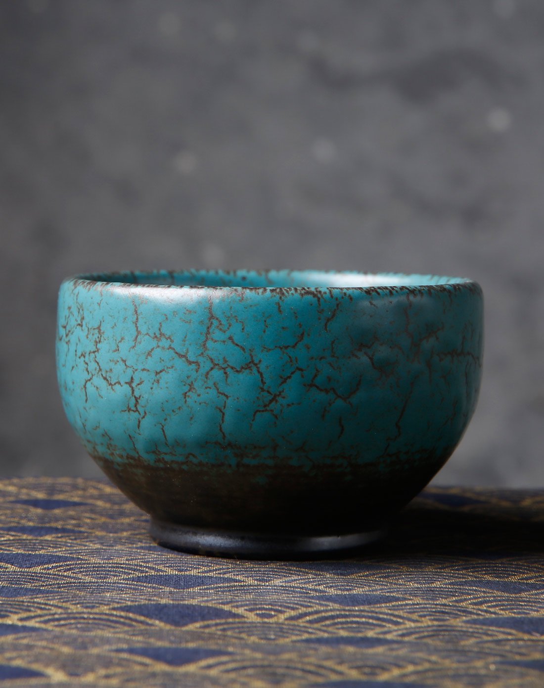 竹野吾家 未见手工釉变茶杯黑色