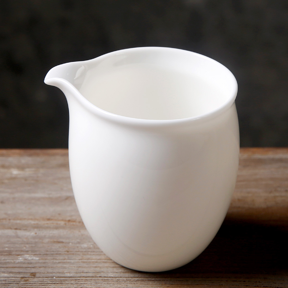 名师竹田 白瓷公道杯 冰润 功夫茶艺茶道配件单公杯250ml