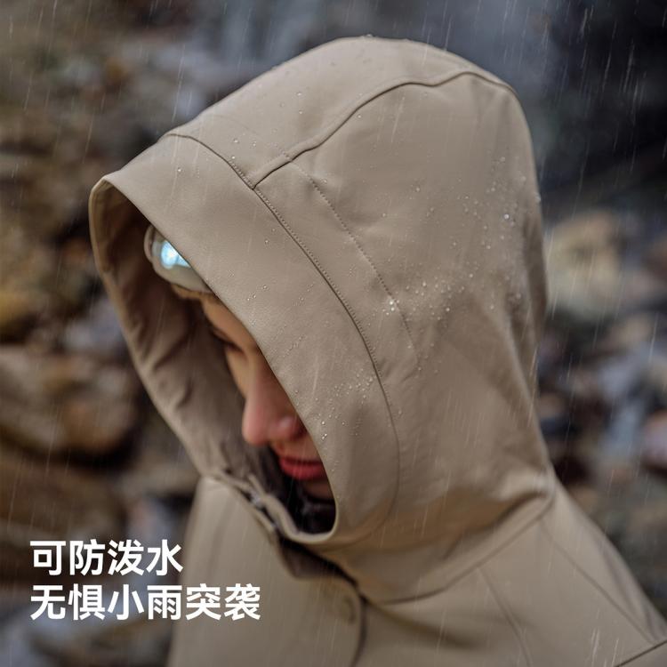 伯希和 【风盾收腰款】软壳衣户外防风防泼软壳外套女款徒步时尚休闲通勤