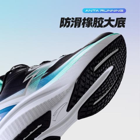 安踏 狂澜入门级训练跑鞋安踏男童鞋透气网面耐磨缓震旋钮扣儿童运动鞋 图片 5