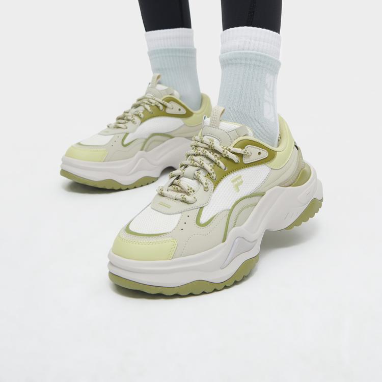 FILA FILA 【硬糖 II】女鞋FUSION系列运动休闲鞋女轻便增高厚底鞋 6920736315318775704