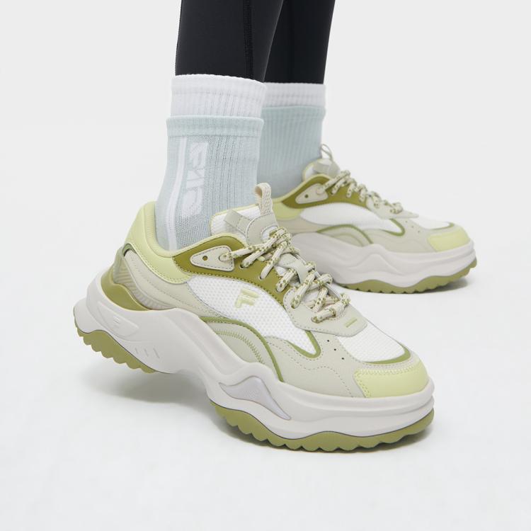 FILA FILA 【硬糖 II】女鞋FUSION系列运动休闲鞋女轻便增高厚底鞋 6920736315318775704