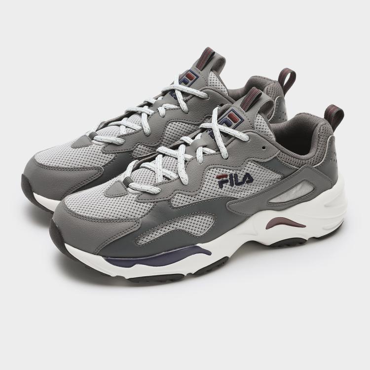 Fila 【猎空】男鞋男式时尚休闲鞋男轻便透气耐磨柔软复古运动鞋 In Gray