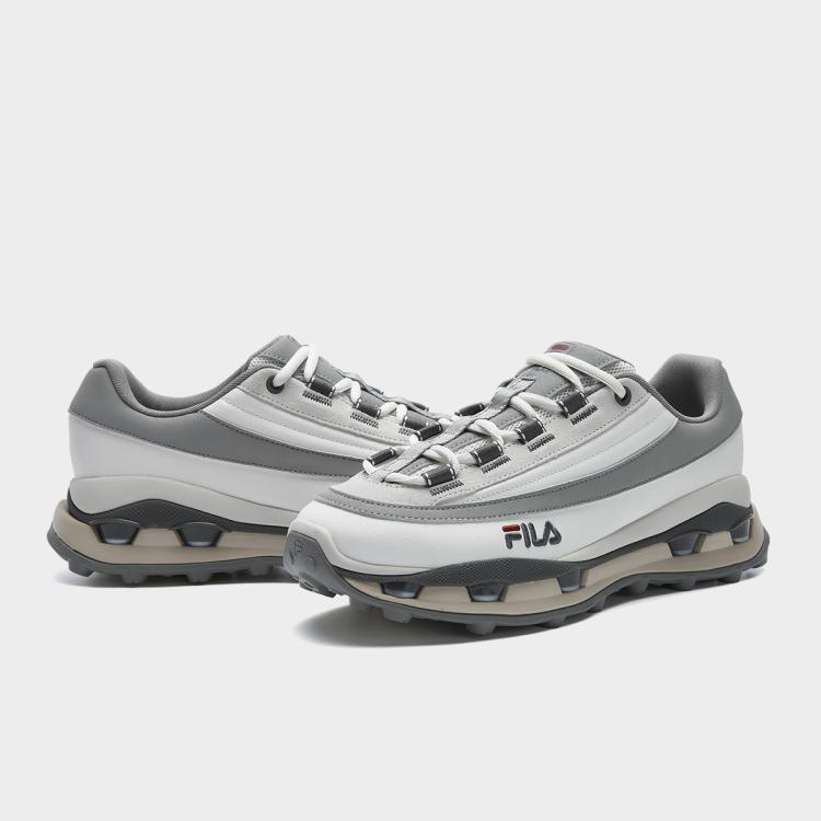 FILA 叠叠鞋2S丨男鞋运动休闲鞋男士低帮简约轻便舒适厚底老爹鞋