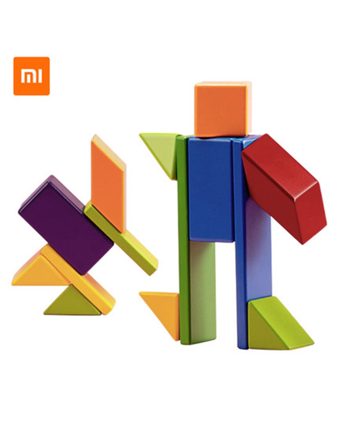 小米mi 米兔儿童磁力积木 婴幼儿启蒙益智拼搭积木男孩女孩益智玩具