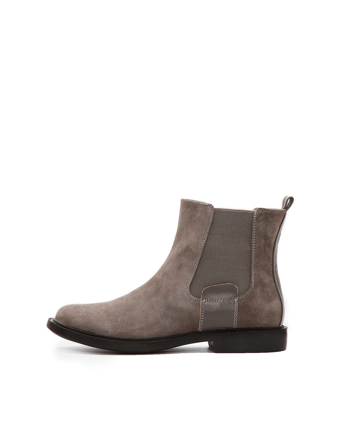 女款灰色羊皮短靴