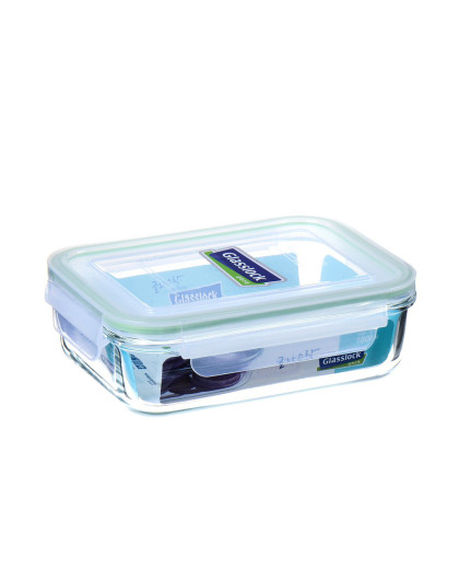 大容量情侣款玻璃分隔保鲜盒饭盒 分/不分隔1000ml*2饭盒两件套