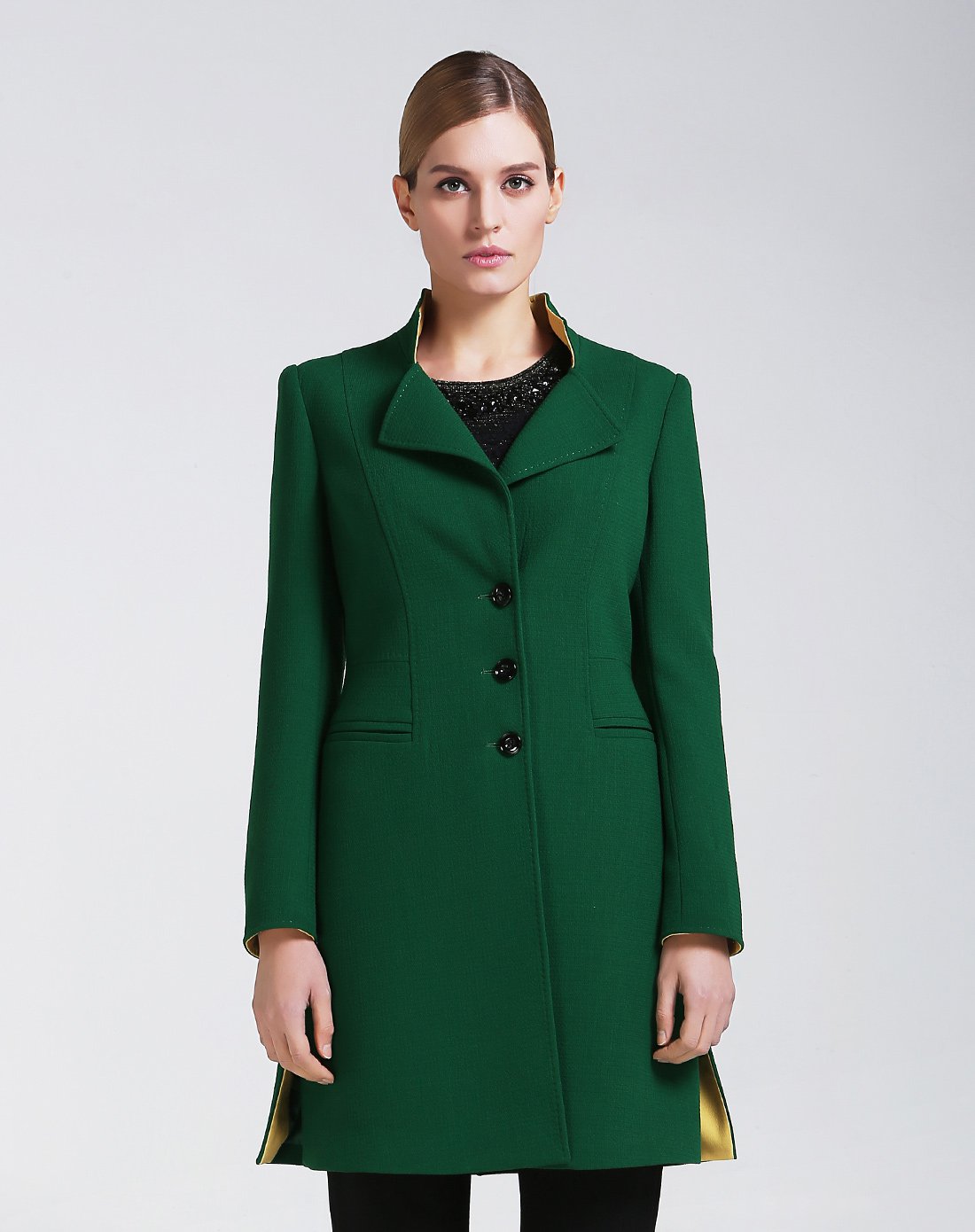 【旧】福芬fufen女装特卖旗舰店 fufen福芬新品毛呢女式外套女风衣