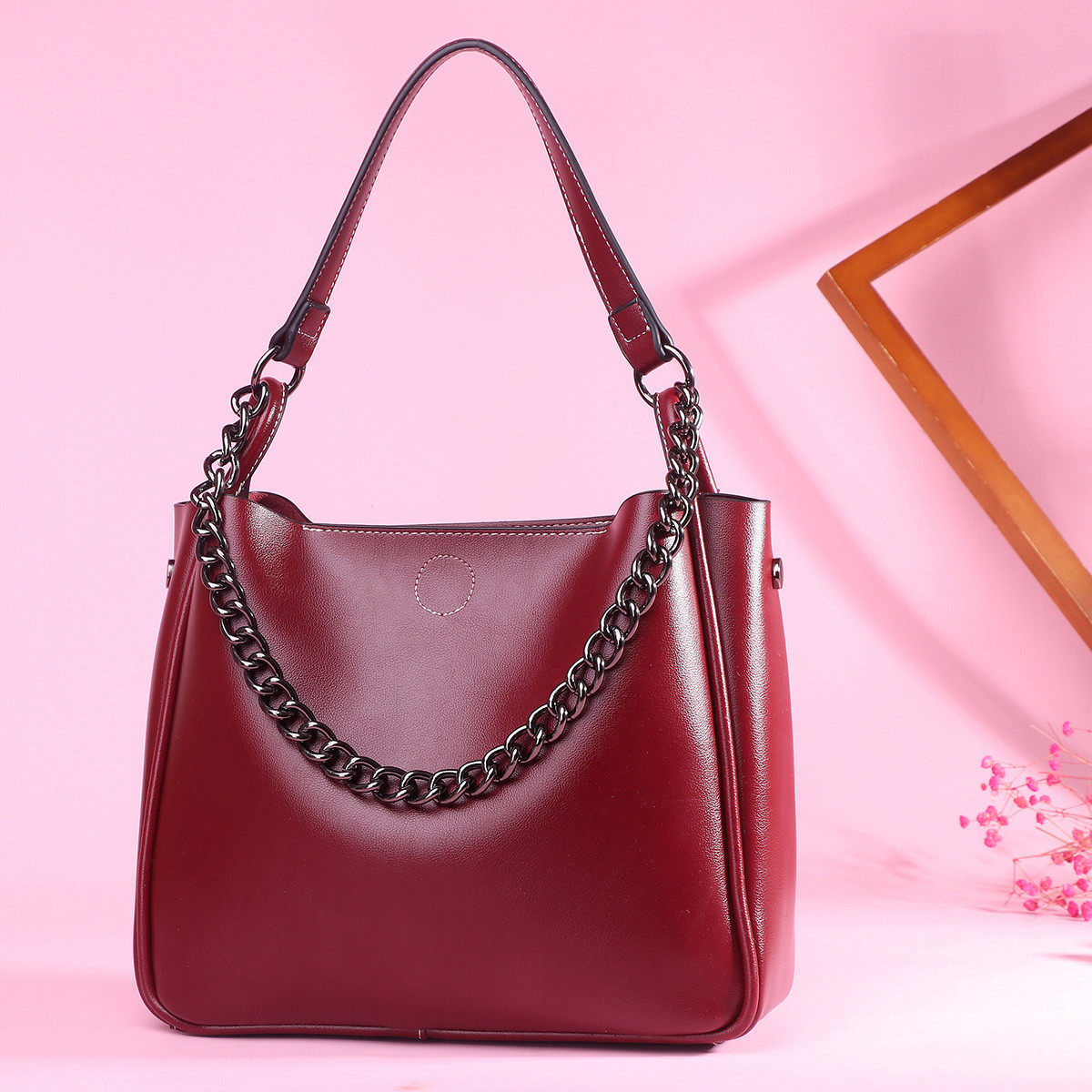 麦包包clouskrause复古百搭款女士手提单肩斜挎包