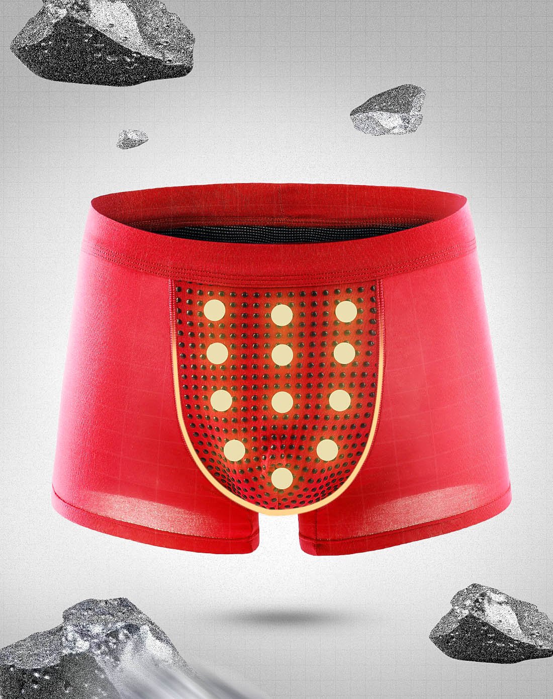 莫代尔远红外磁疗增强 男士生理平角英国卫裤 舒适透气