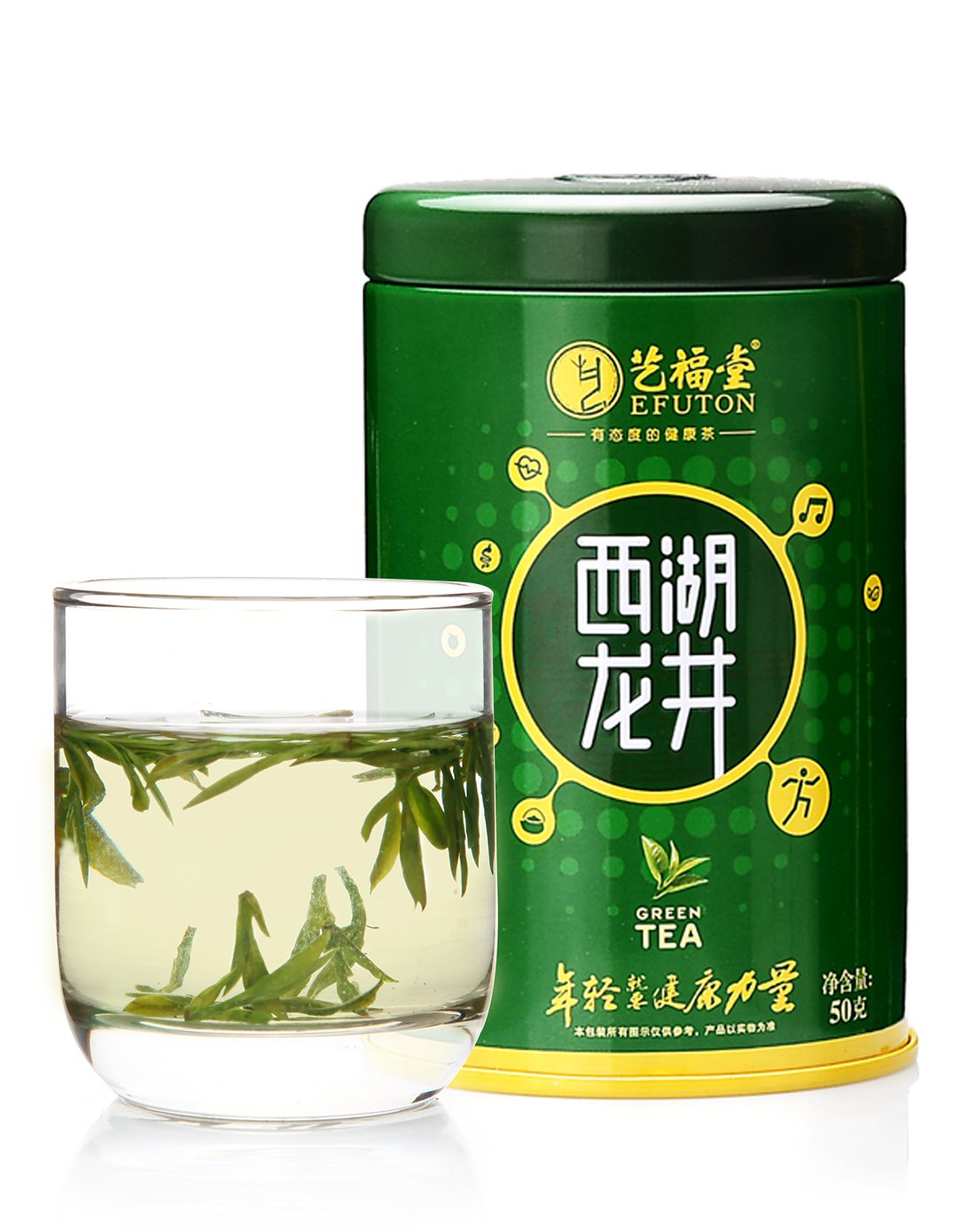 艺福堂 明前特级贡韵西湖龙井50g 2018新茶 绿茶春茶efu11